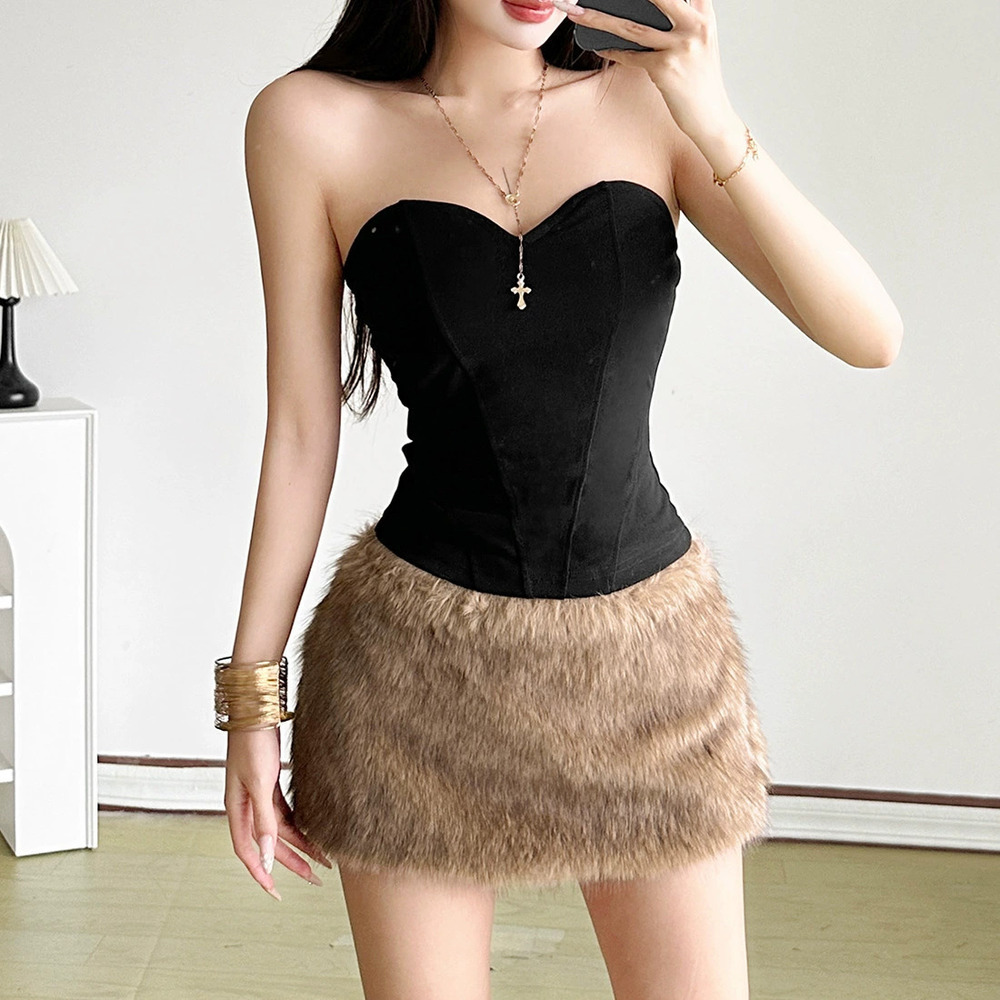 Zara Winter Strapless Tank Top Pure